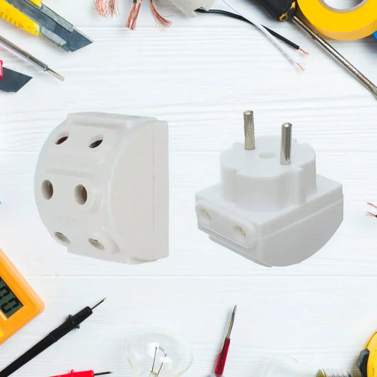 5-way 2 pin multi-plug socket converter (1 pc) - electronics
