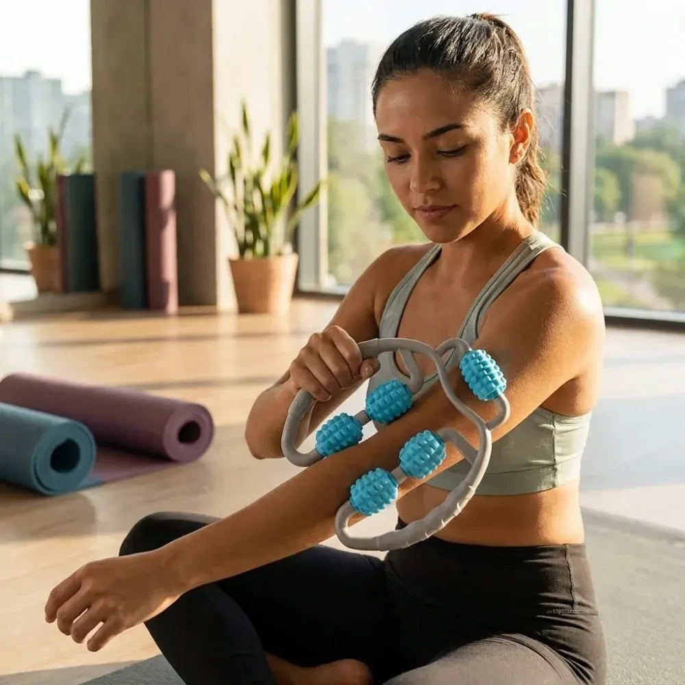 5-wheel muscle massage roller - health care