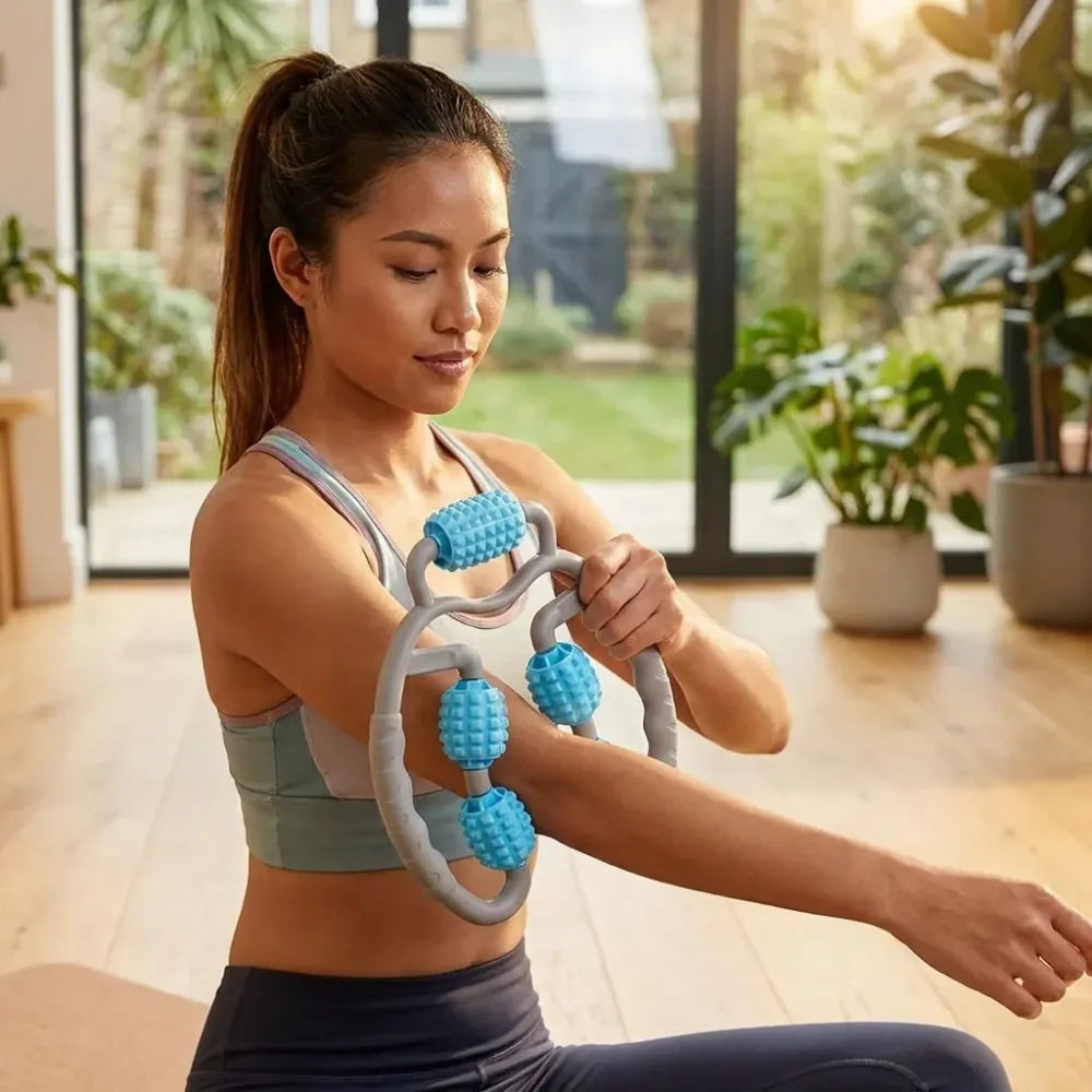 5-wheel muscle massage roller - health care