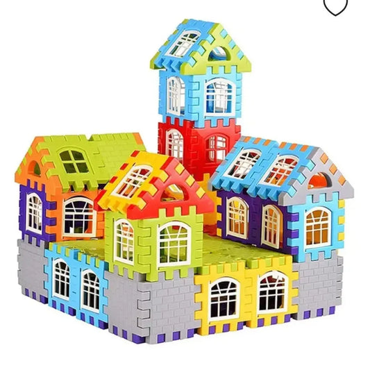 50-piece house building blocks set
