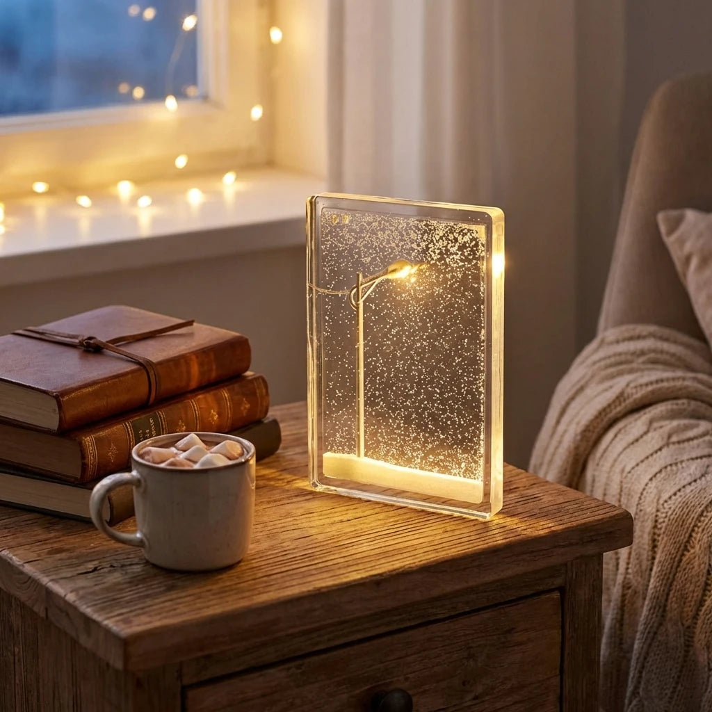 Snow Scene Light Street Lamp