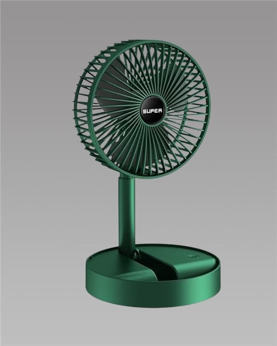 Adjustable height telescopic rechargeable standing fan pedestal