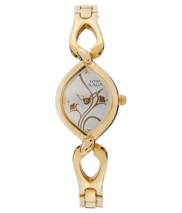 Titan analog silver dial women’s watch
