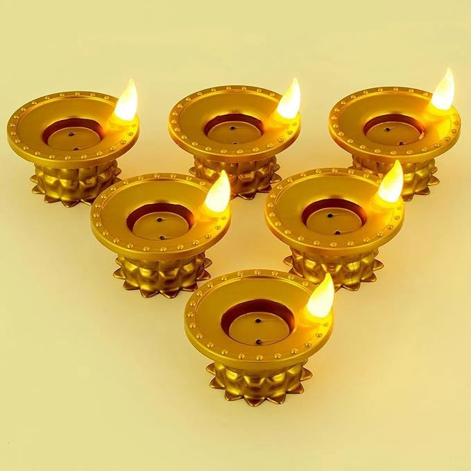 Water pouring led diya set – 12 pcs