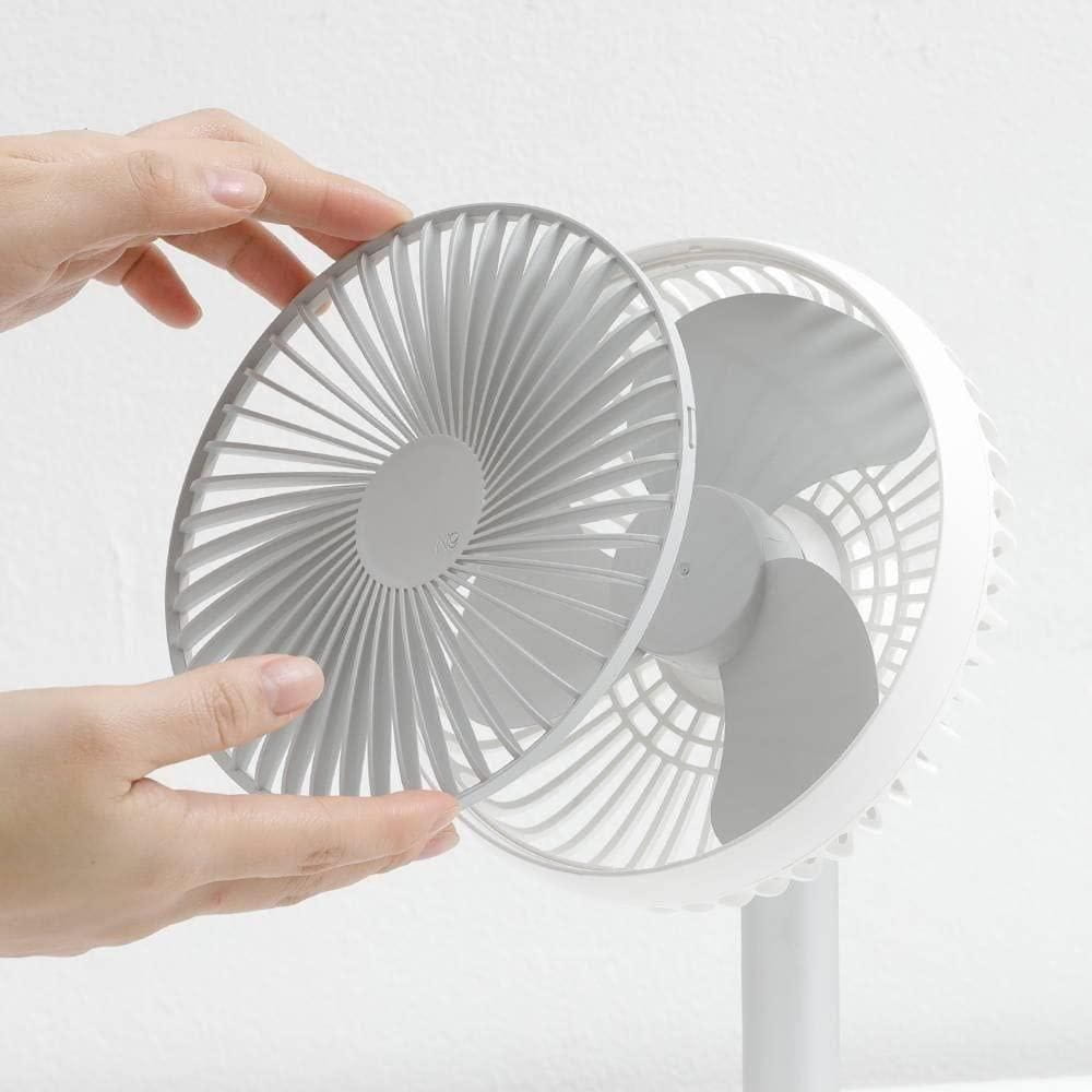 Adjustable height telescopic rechargeable standing fan pedestal