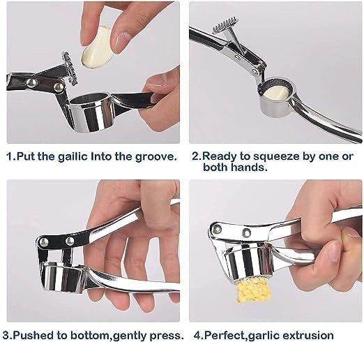 Manual aluminum garlic crusher & ginger mincer