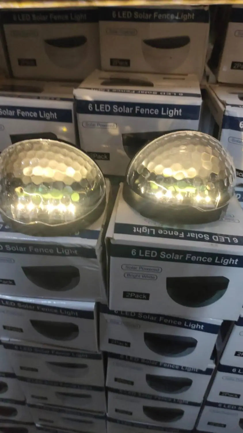 Solar fence lights (pack of 4)