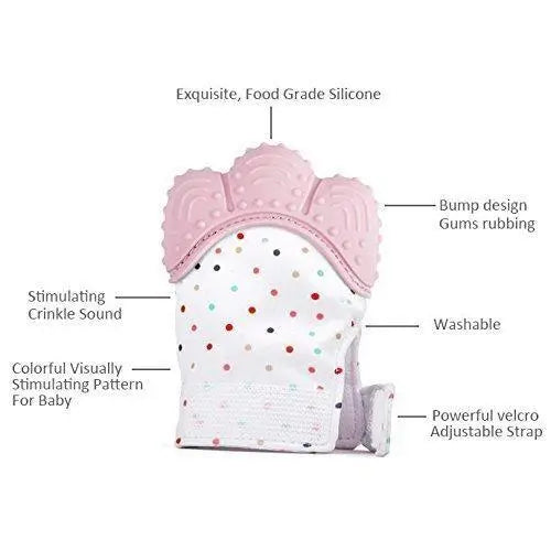 Baby teething glove – silicone teether mitten