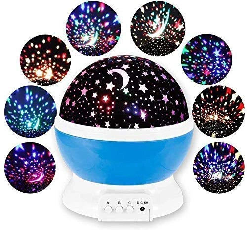 Color changing rotating projection lamp