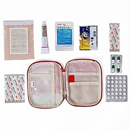 Travel medicine organizer bag