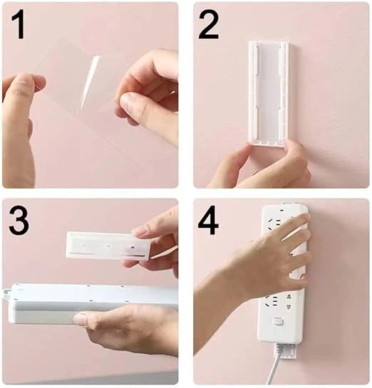 Power strip fixer wall mount holder