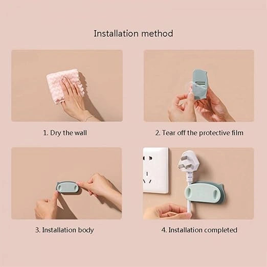 Self-adhesive cable organizer clips
