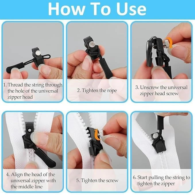 Zipper sliders – pack of 10