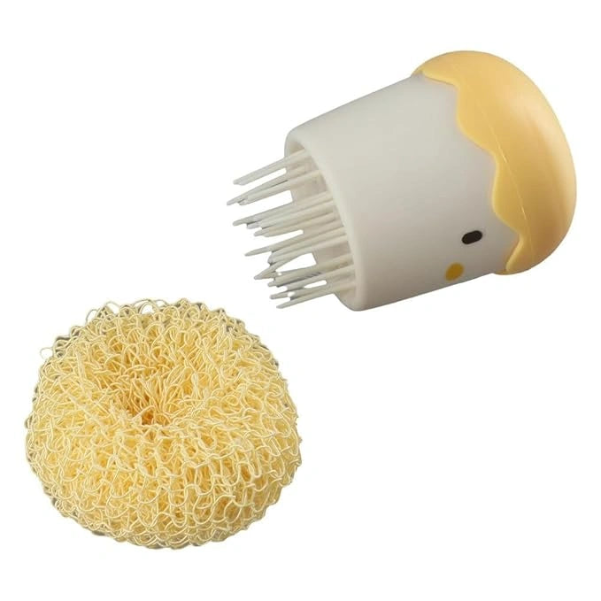 Chicken pot washing brush