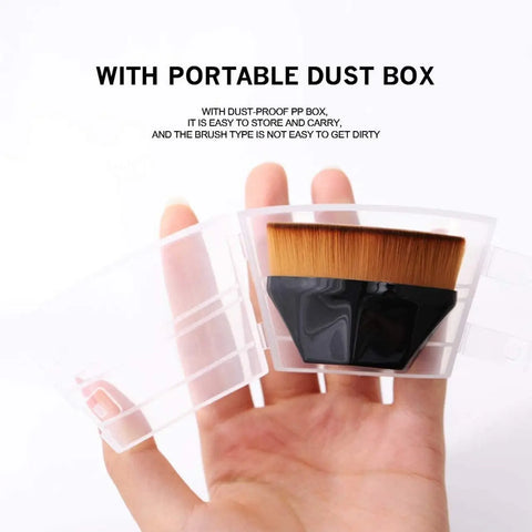 Foundation makeup brush flat top