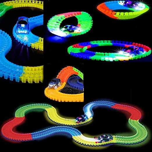 Magic tracks toy – led racetrack for kids