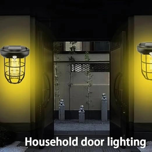 Solar motion sensor wall light