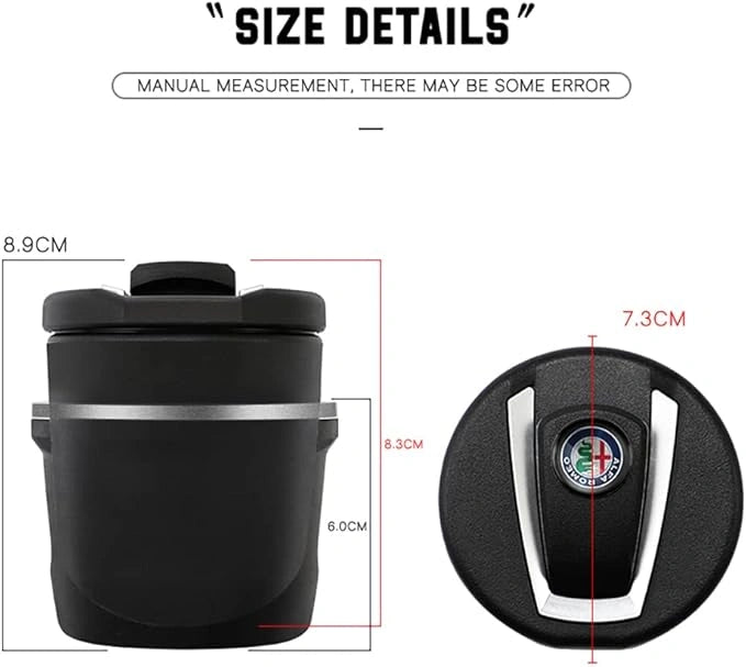 Portable led car ashtray