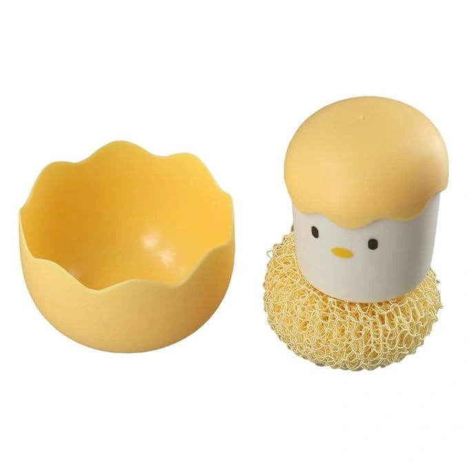 Chicken pot washing brush
