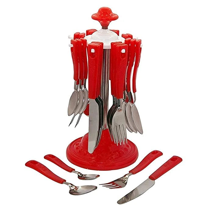 Elegant stainless steel cutlery set