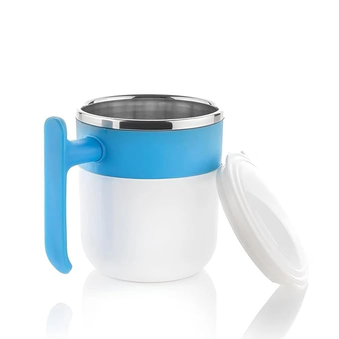Spill-proof insulated coffee mug