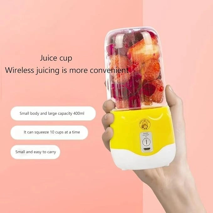 Usb rechargeable juicer bottle