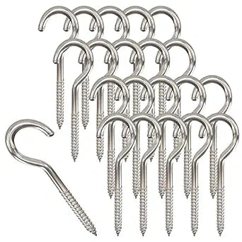 Heavy-duty rustproof eye hooks