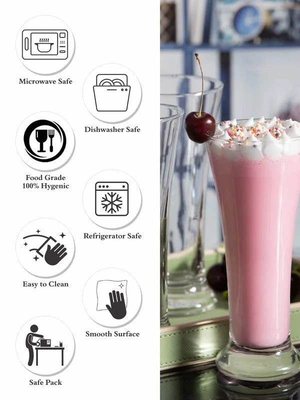 Stylish faluda glass set