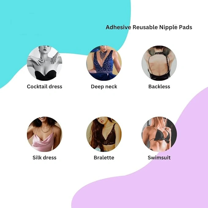 Silicone stick-on push-up bra