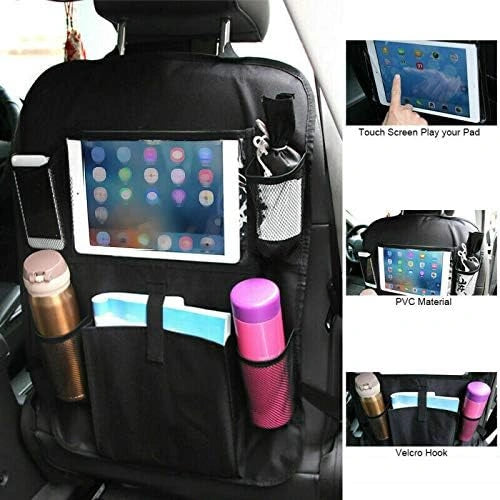 Multi-pocket car seat back organizer – pack of 2