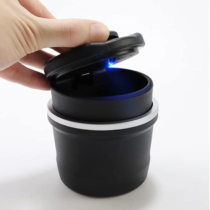Portable led car ashtray