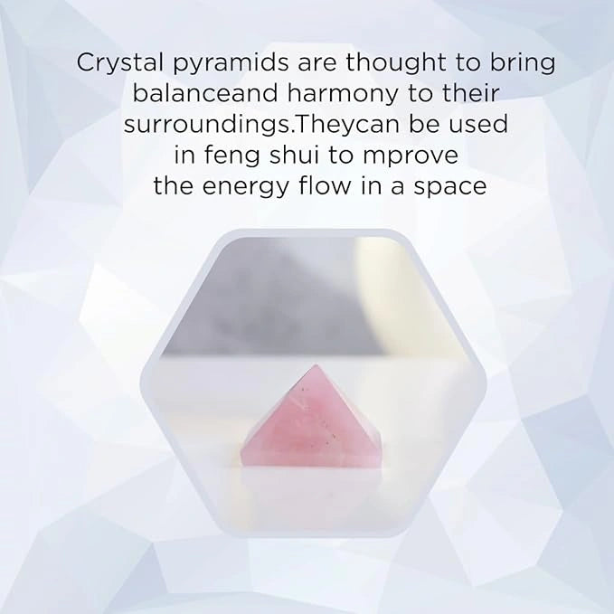 Rose quartz pyramid – pack of 1