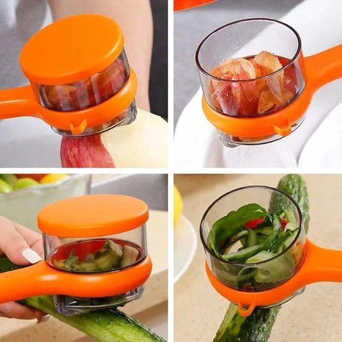Peeler with storage box
