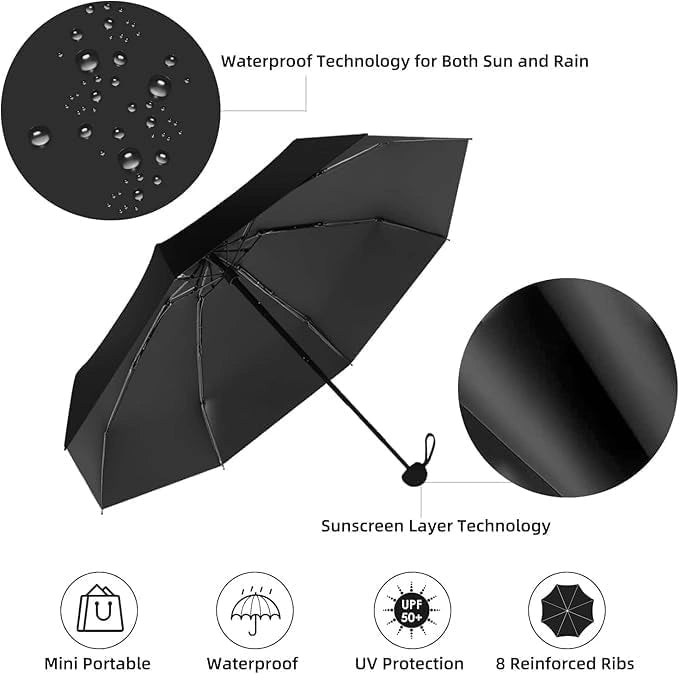 Mini travel umbrella – 1 pc
