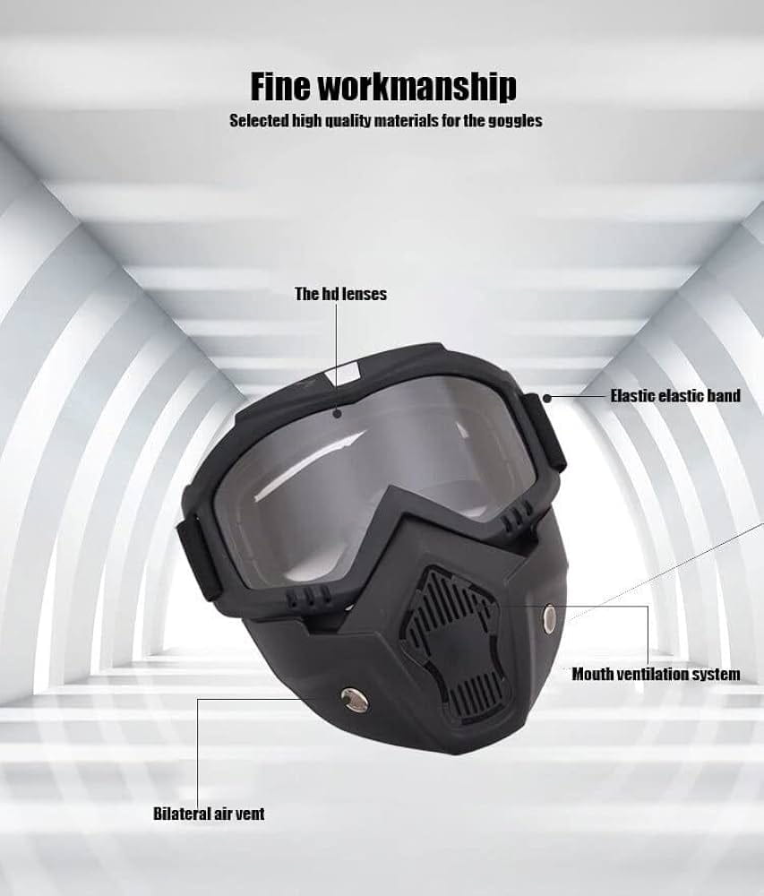 Goggle mask anti scratch uv protective
