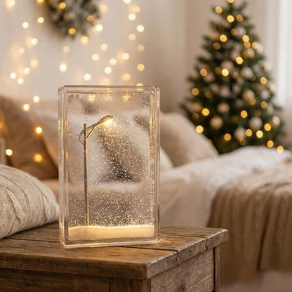 Snow Scene Light Street Lamp