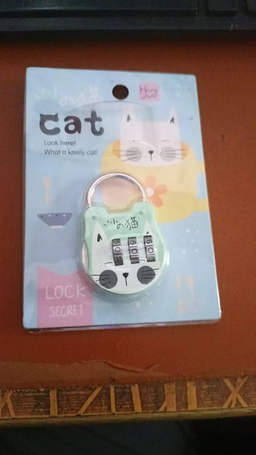 Mini luggage lock anti-theft travel bag digit code gym locker