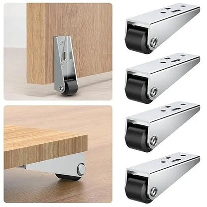 4 Pcs Metal Caster Wheels