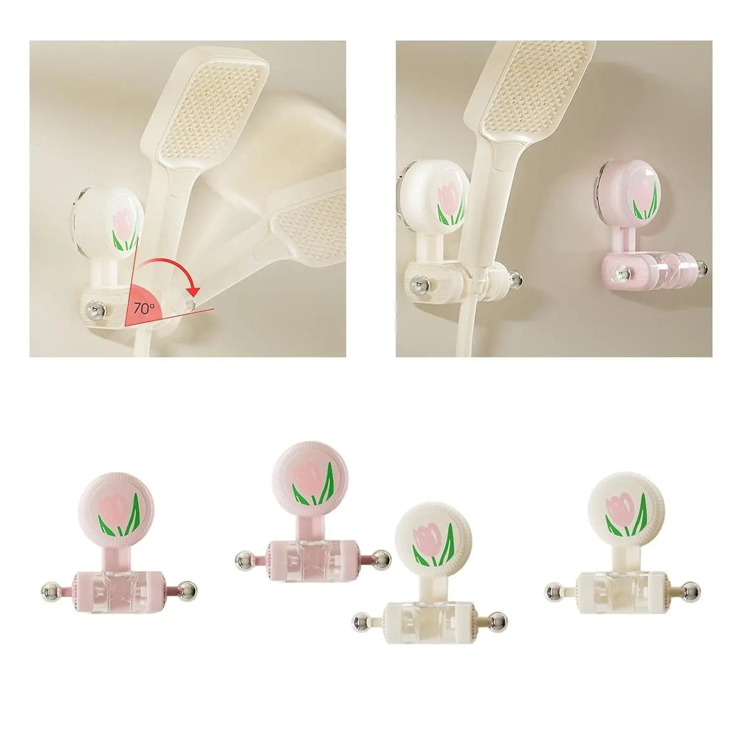 Adjustable shower head holder – pack of 2