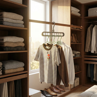 9-Hole Space-Saving Hanger Hook