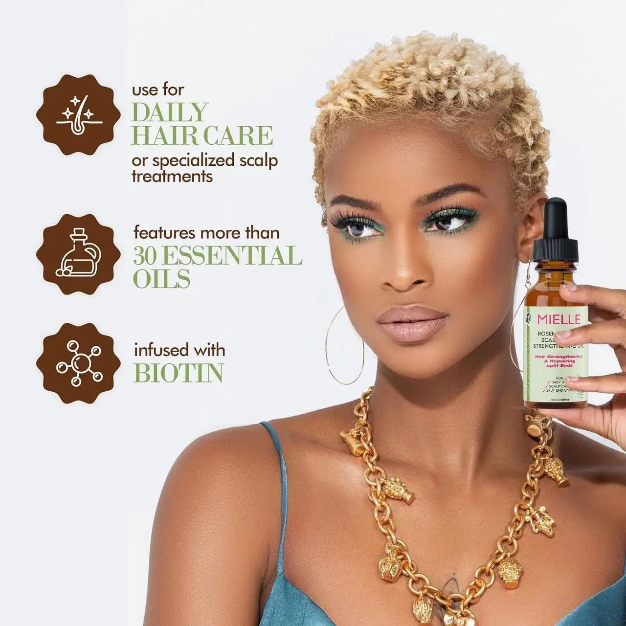 Natural essence ginger hair nutrition solution 7* rapid growth 30ml