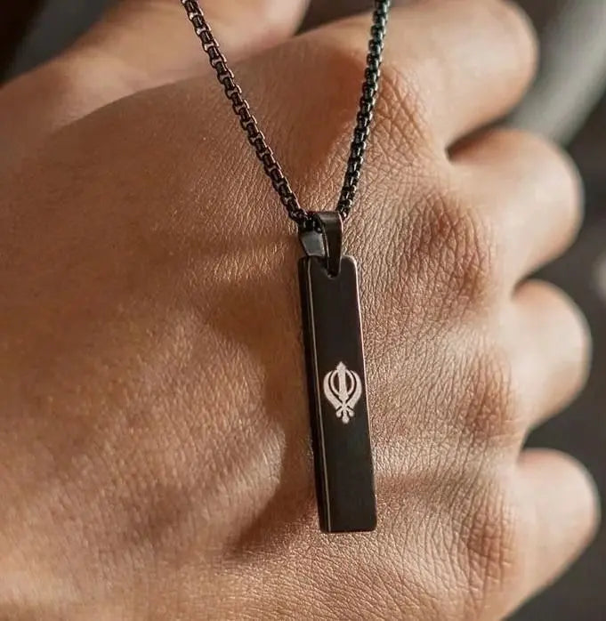 Khanda Mini Tag Chain for Men