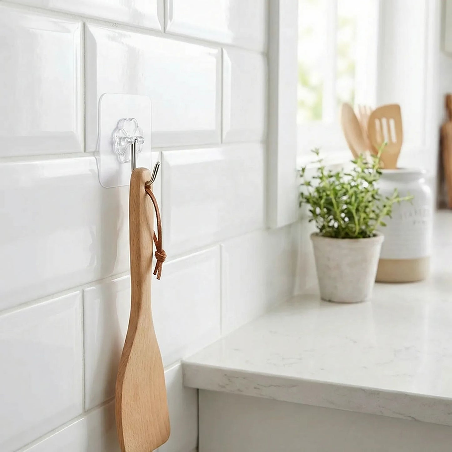 1689 Multipurpose Strong Small Stainless Steel Adhesive Wall Hooks