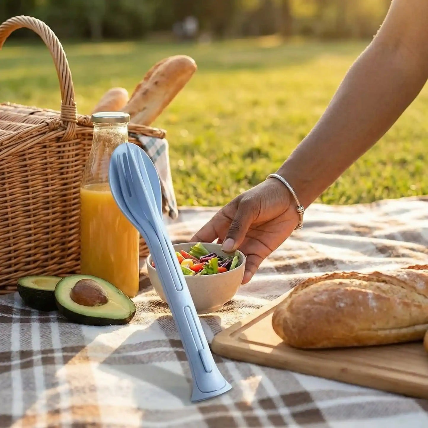 3-in-1 Travel Cutlery Set