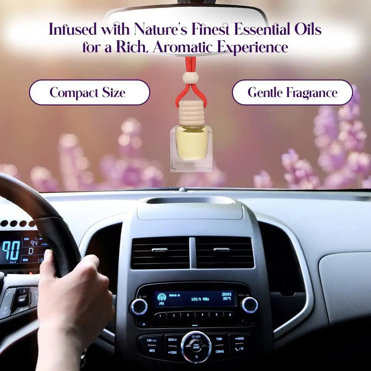 Hanging car perfume pods diffuser scent (pack of 1 assorted perfume)