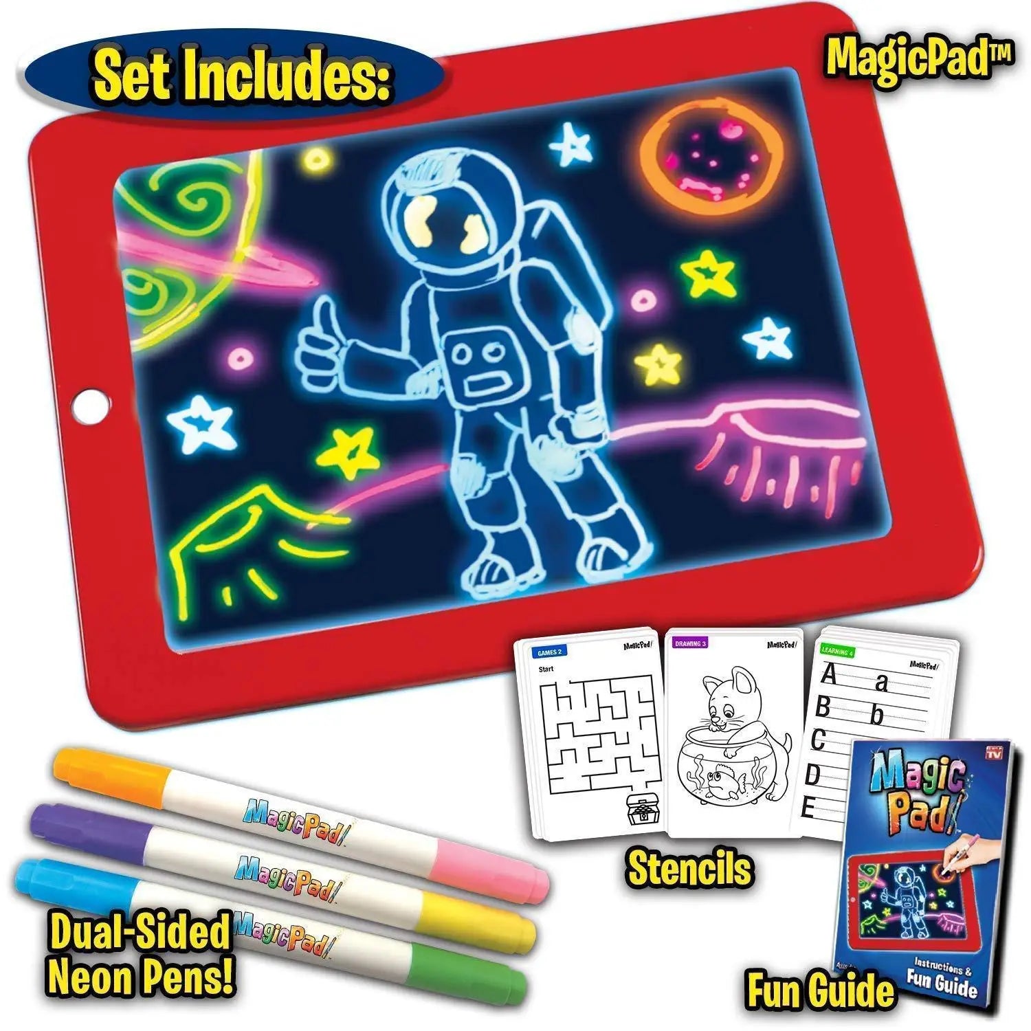 Light up led magic sketch pad