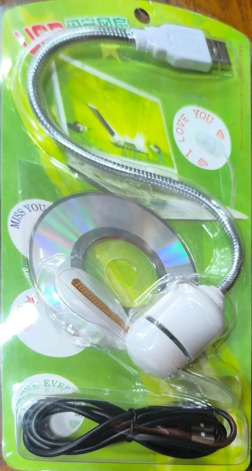 Usb led fan with programmable cd customized message