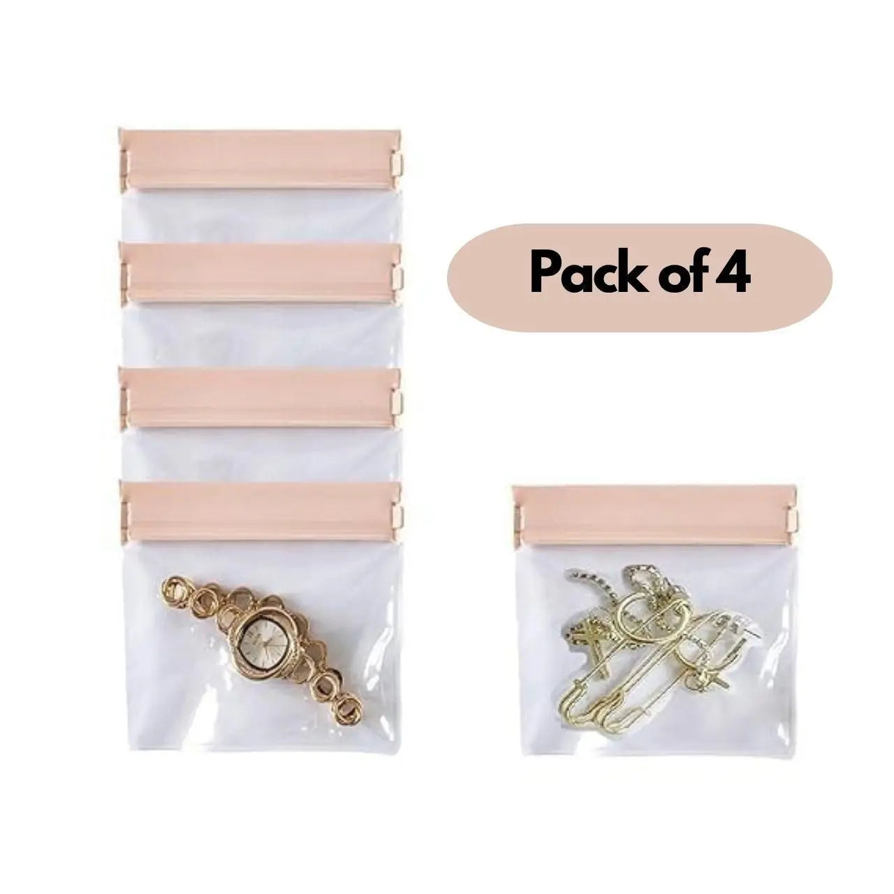 Anti Tarnish Jewellery Bags – Pack of 4