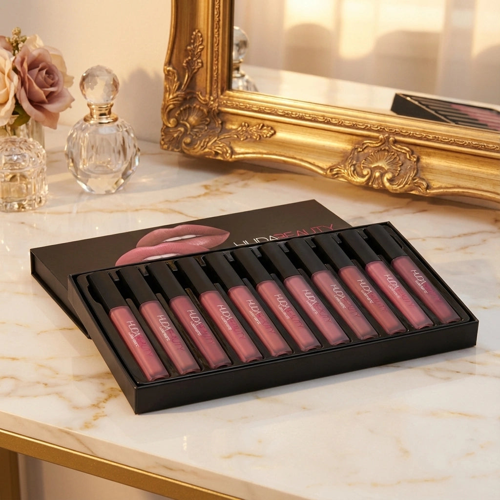 Huda Beauty Matte Lipstick – Pack of 12