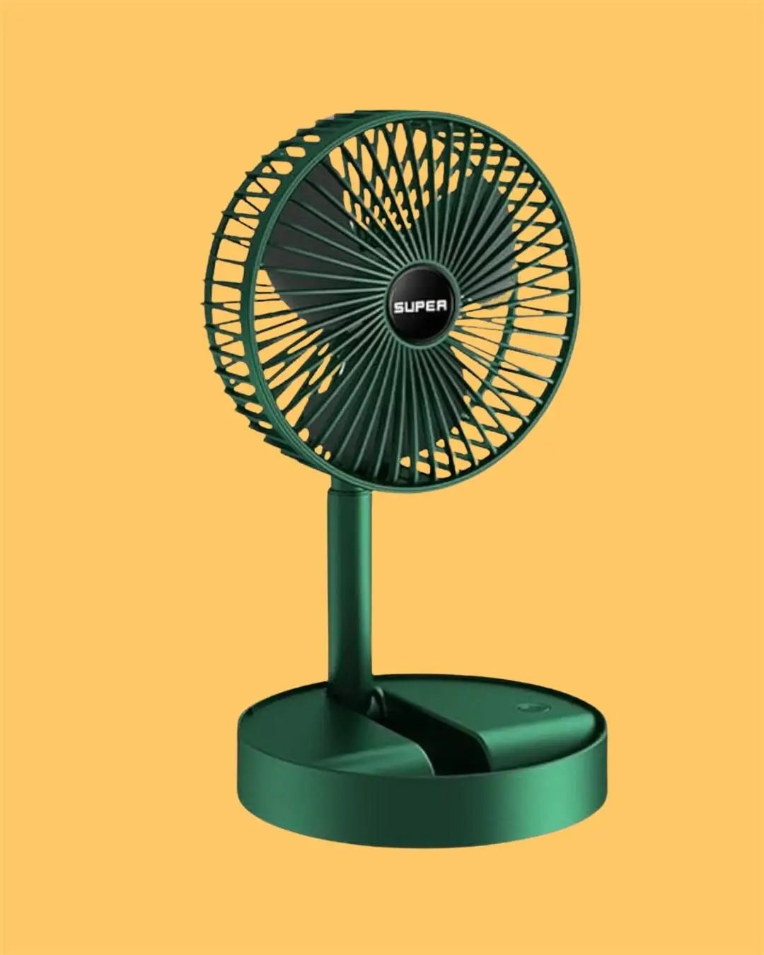 Adjustable height telescopic rechargeable standing fan pedestal